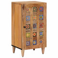 Sideboard mit Speicher Natur 40 x 33 x 75 cm Massivholz Mango
