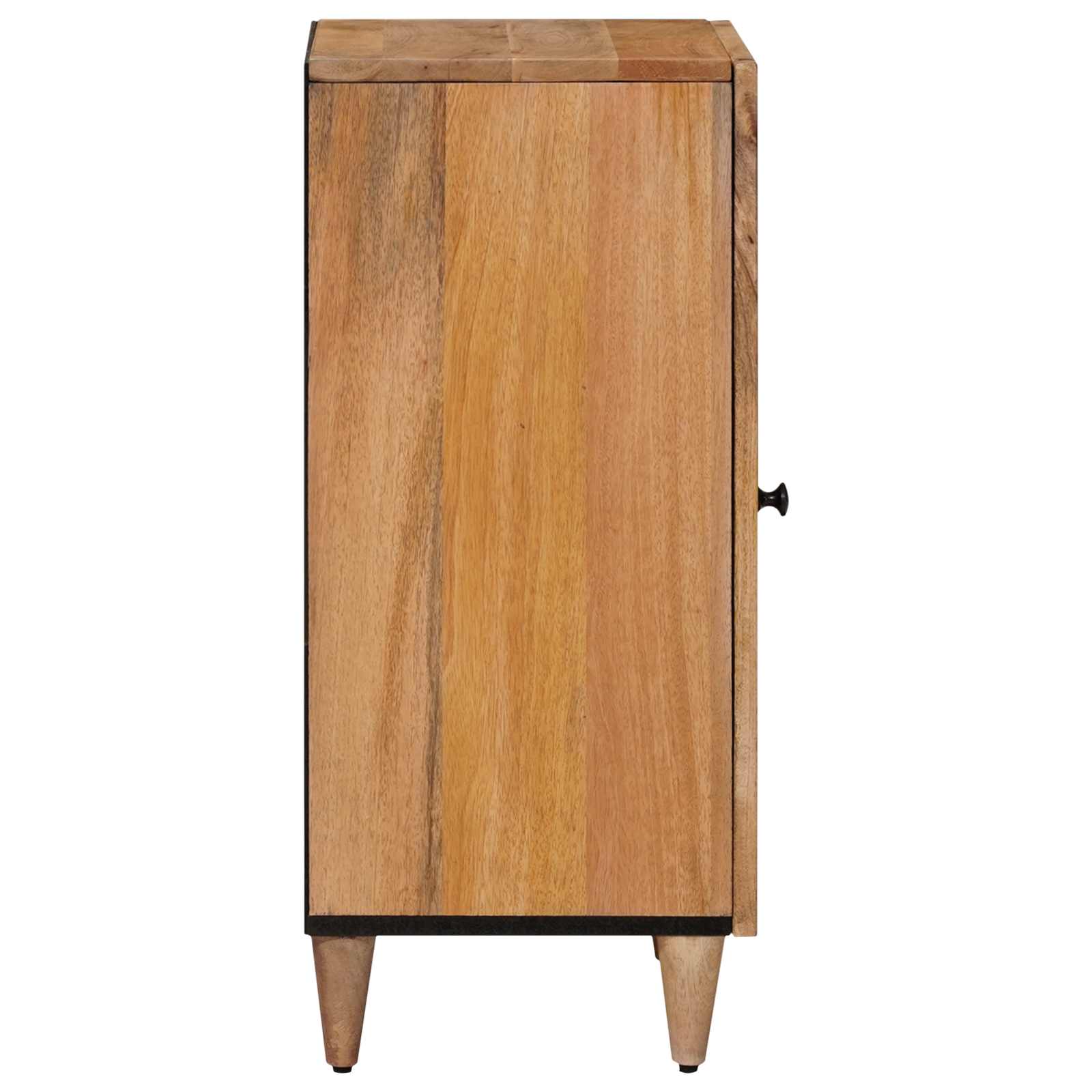 Sideboard mit Speicher Natur 40 x 33 x 75 cm Massivholz Mango