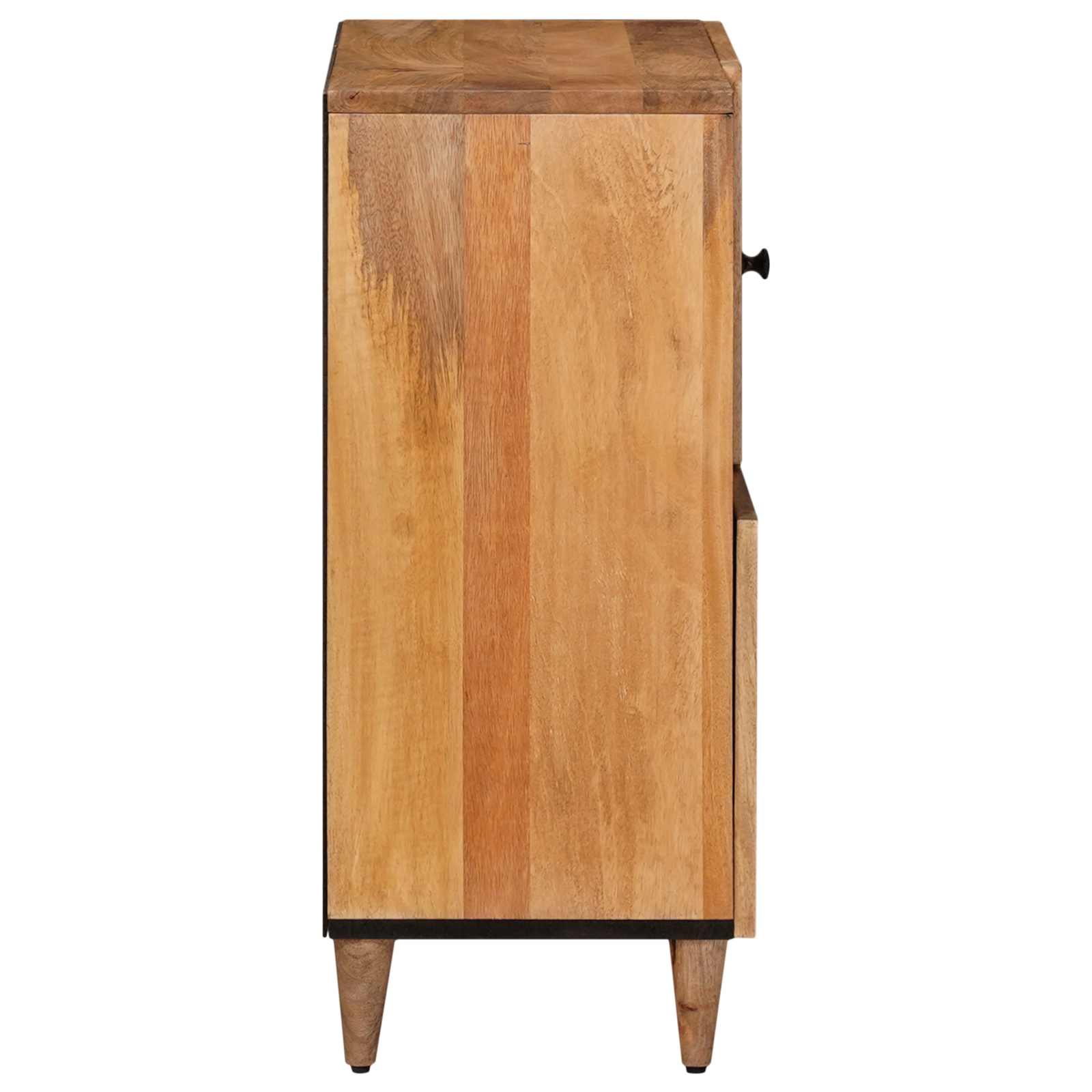 Sideboard mit Speicher Natur 80 x 33 x 75 cm Massivholz Mango