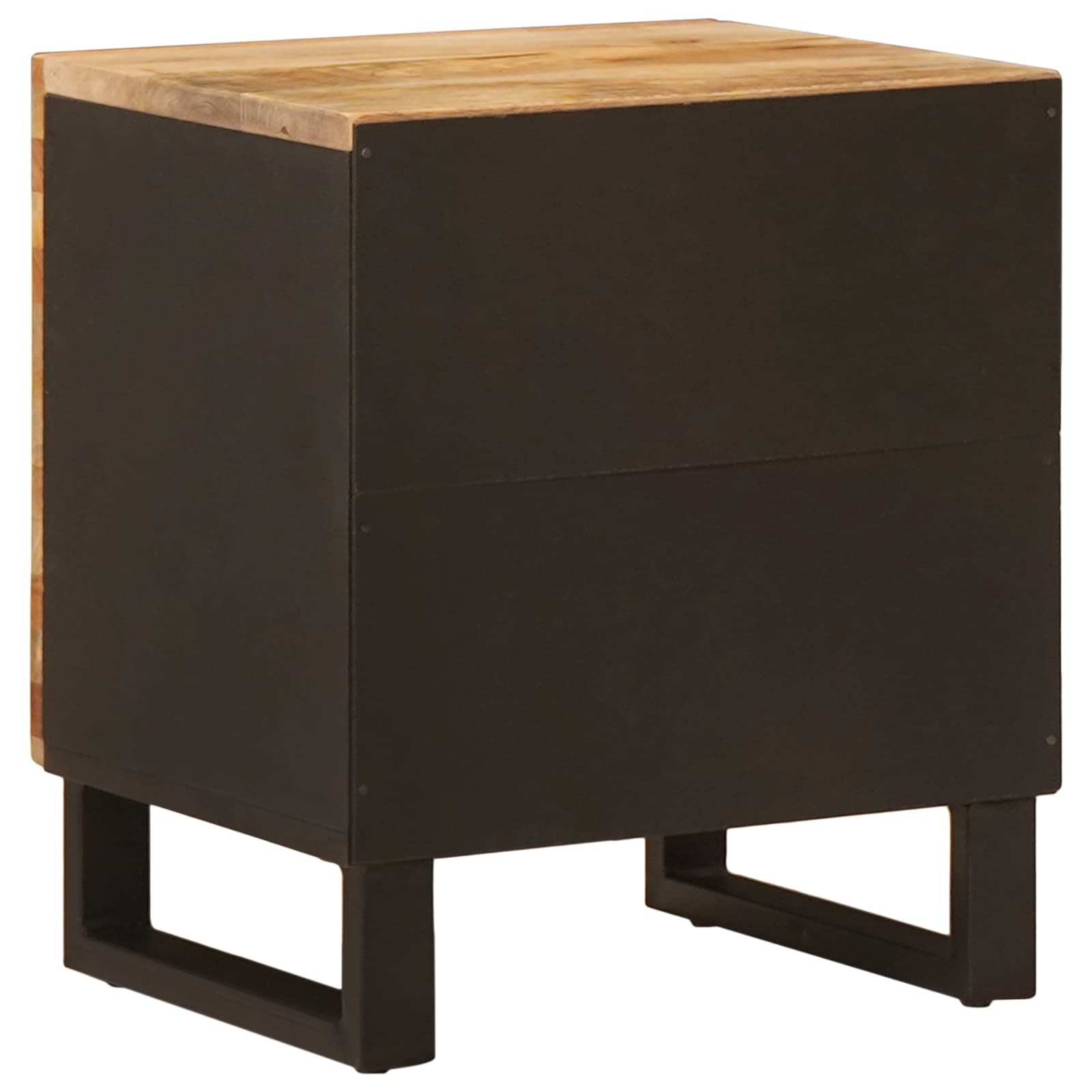 Nachttisch 2 pcs Braun 40 x 33 x 46 cm Massivholz Mango