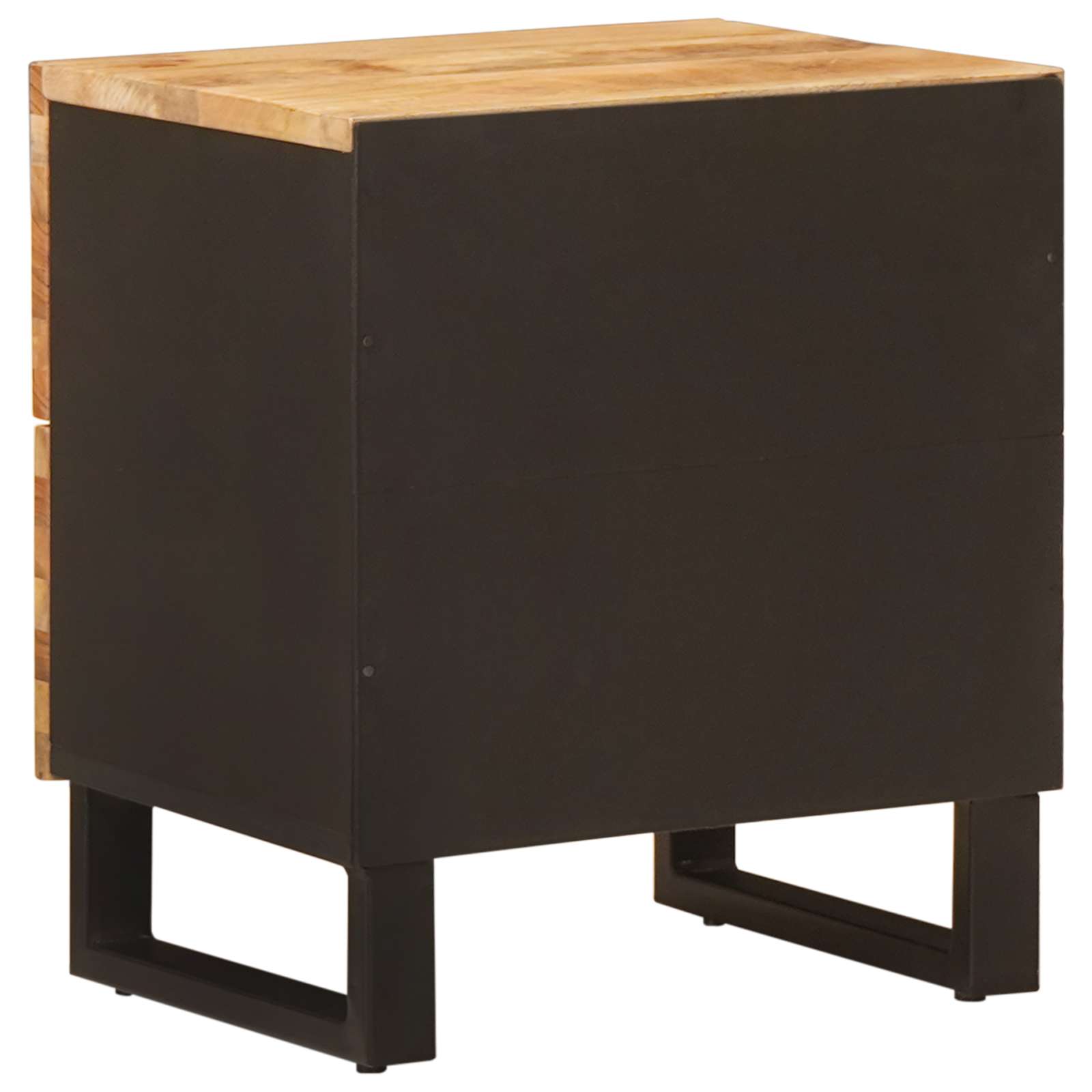 Nachttisch 2 pcs Braun 40 x 33 x 46 cm Massivholz Mango