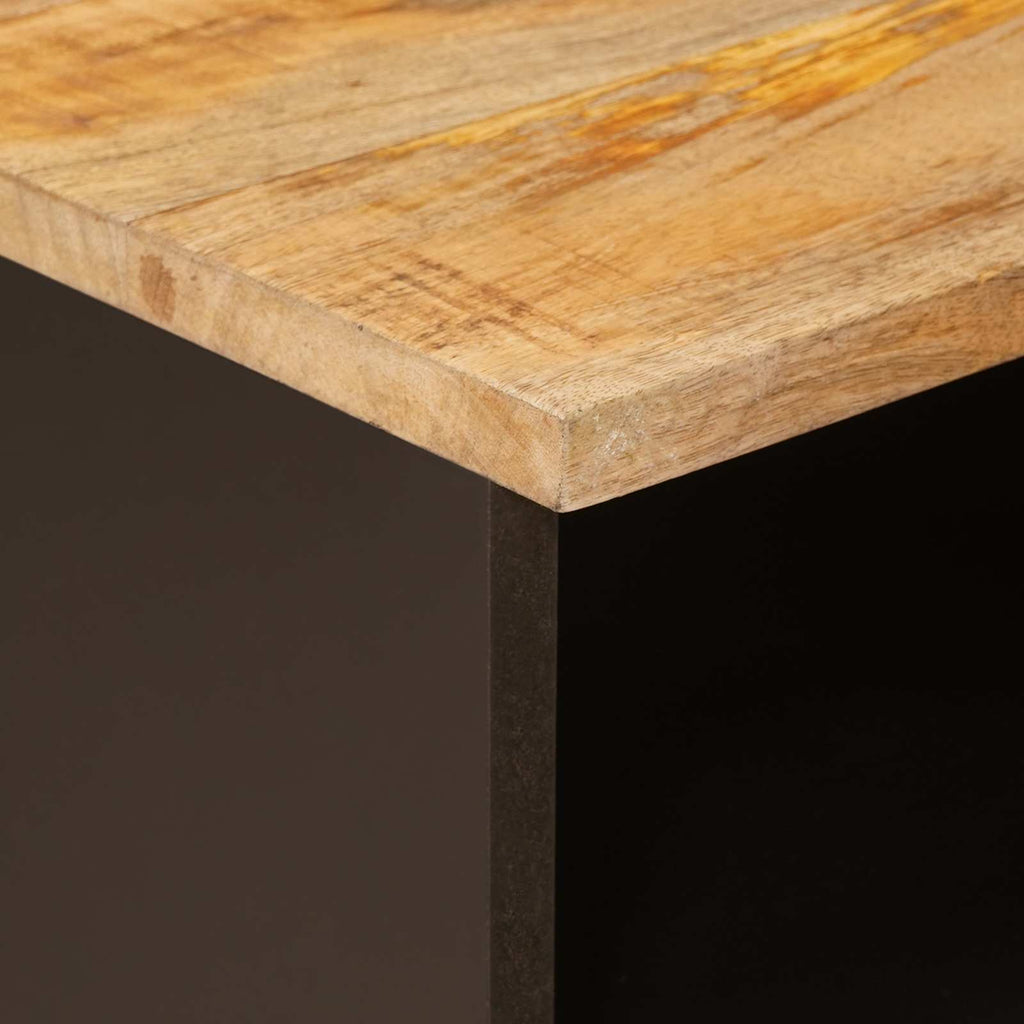 TV-Schränk mit Speicher Braun 70 x 33 x 46 cm Massivholz Mango
