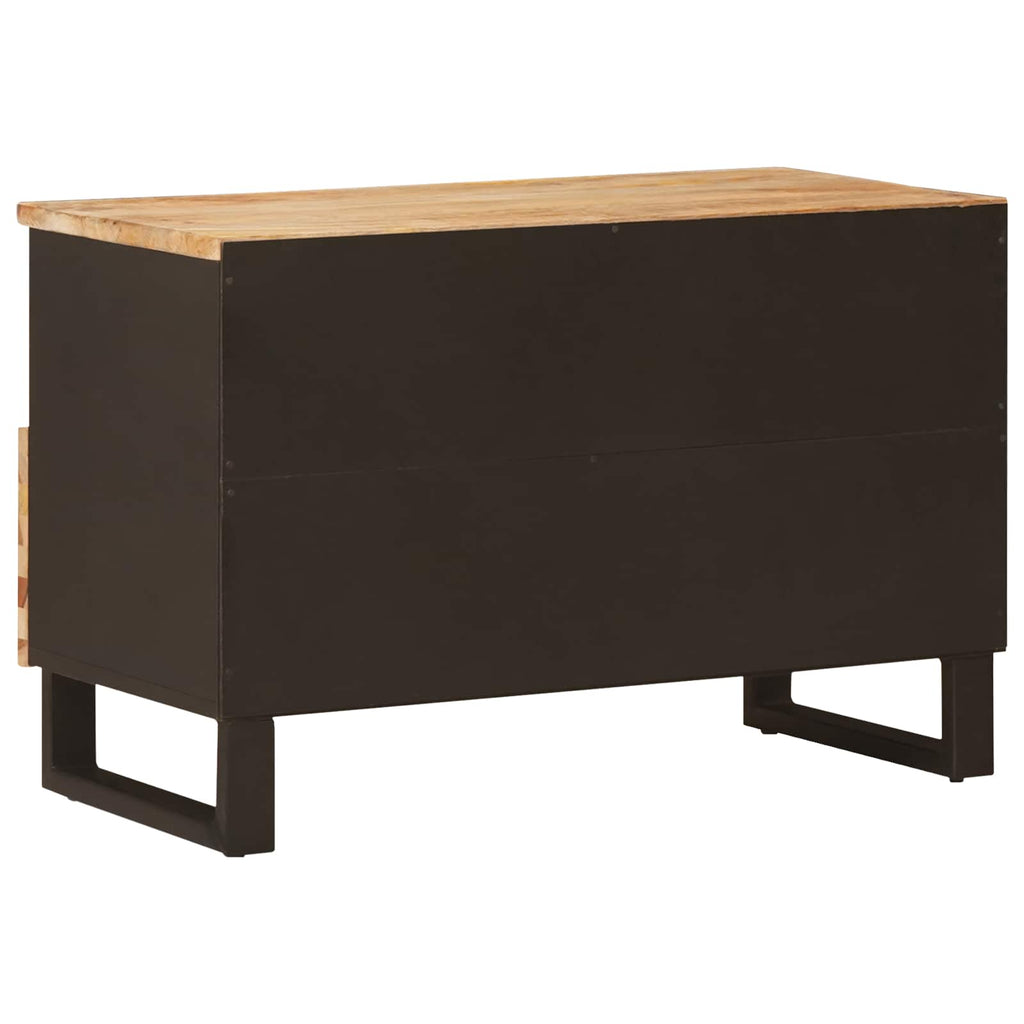 TV-Schränk mit Speicher Braun 70 x 33 x 46 cm Massivholz Mango