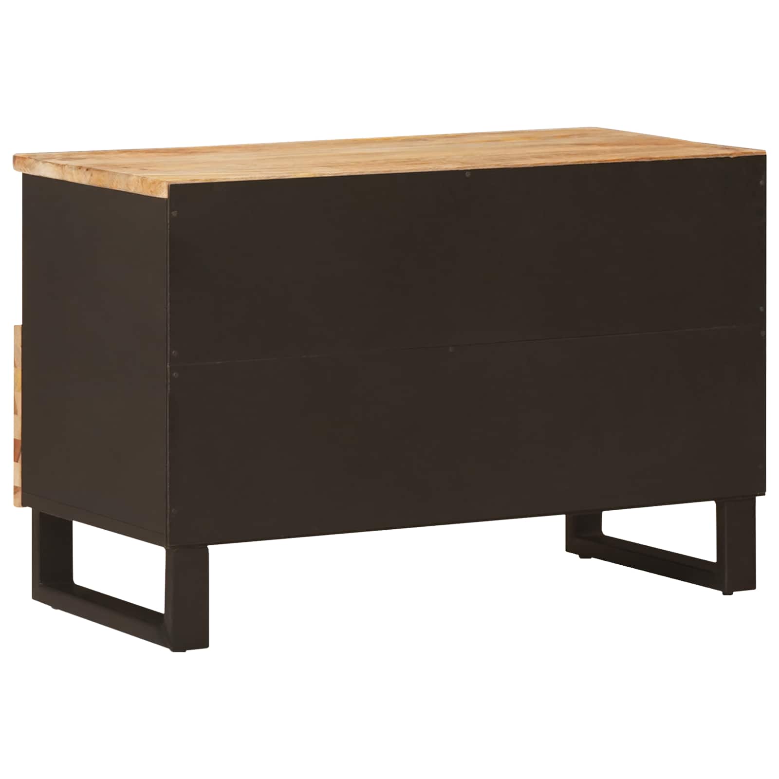 TV-Schränk mit Speicher Braun 70 x 33 x 46 cm Massivholz Mango
