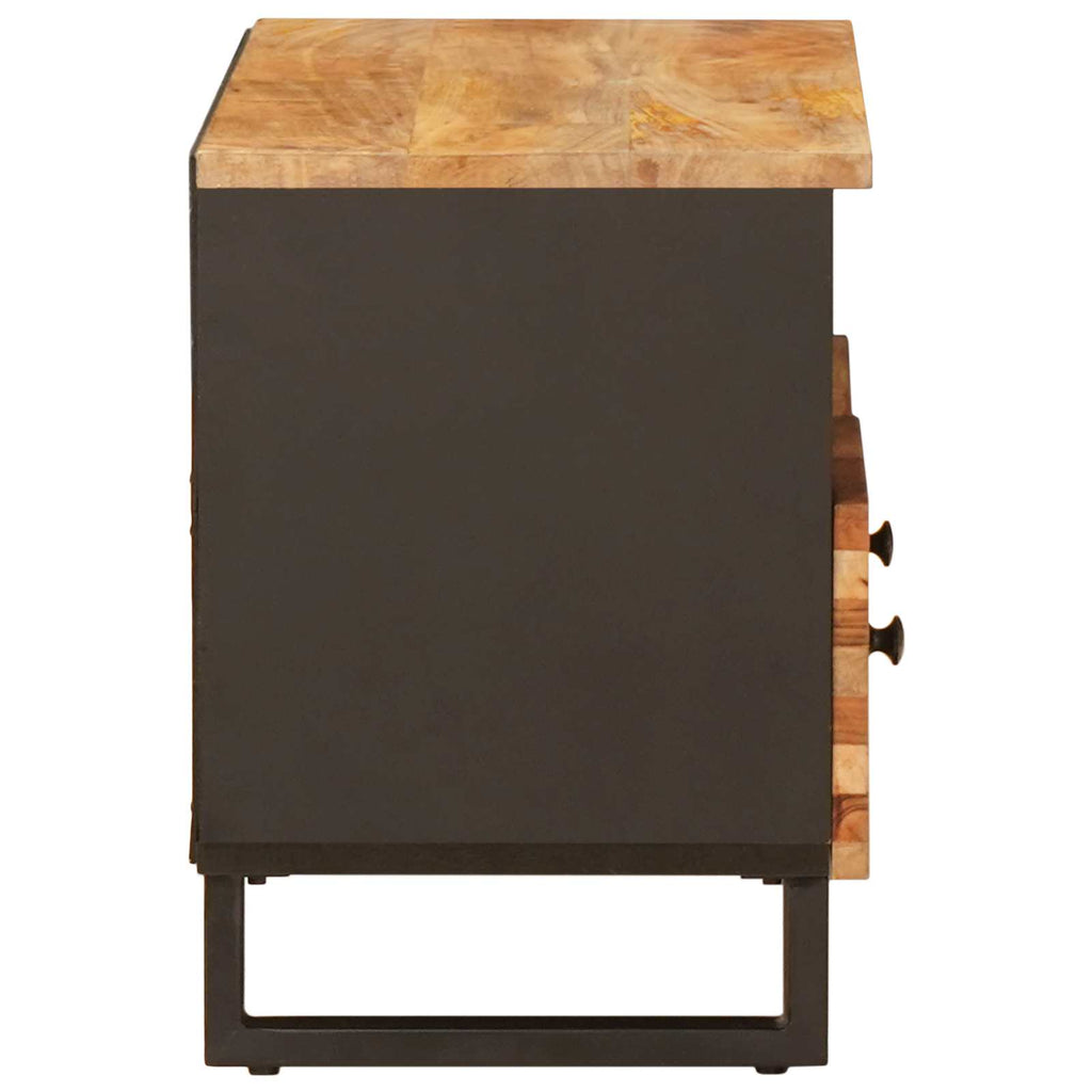 TV-Schränk mit Speicher Braun 70 x 33 x 46 cm Massivholz Mango