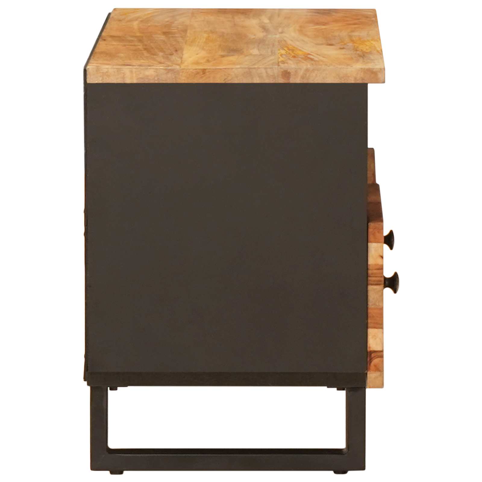 TV-Schränk mit Speicher Braun 70 x 33 x 46 cm Massivholz Mango
