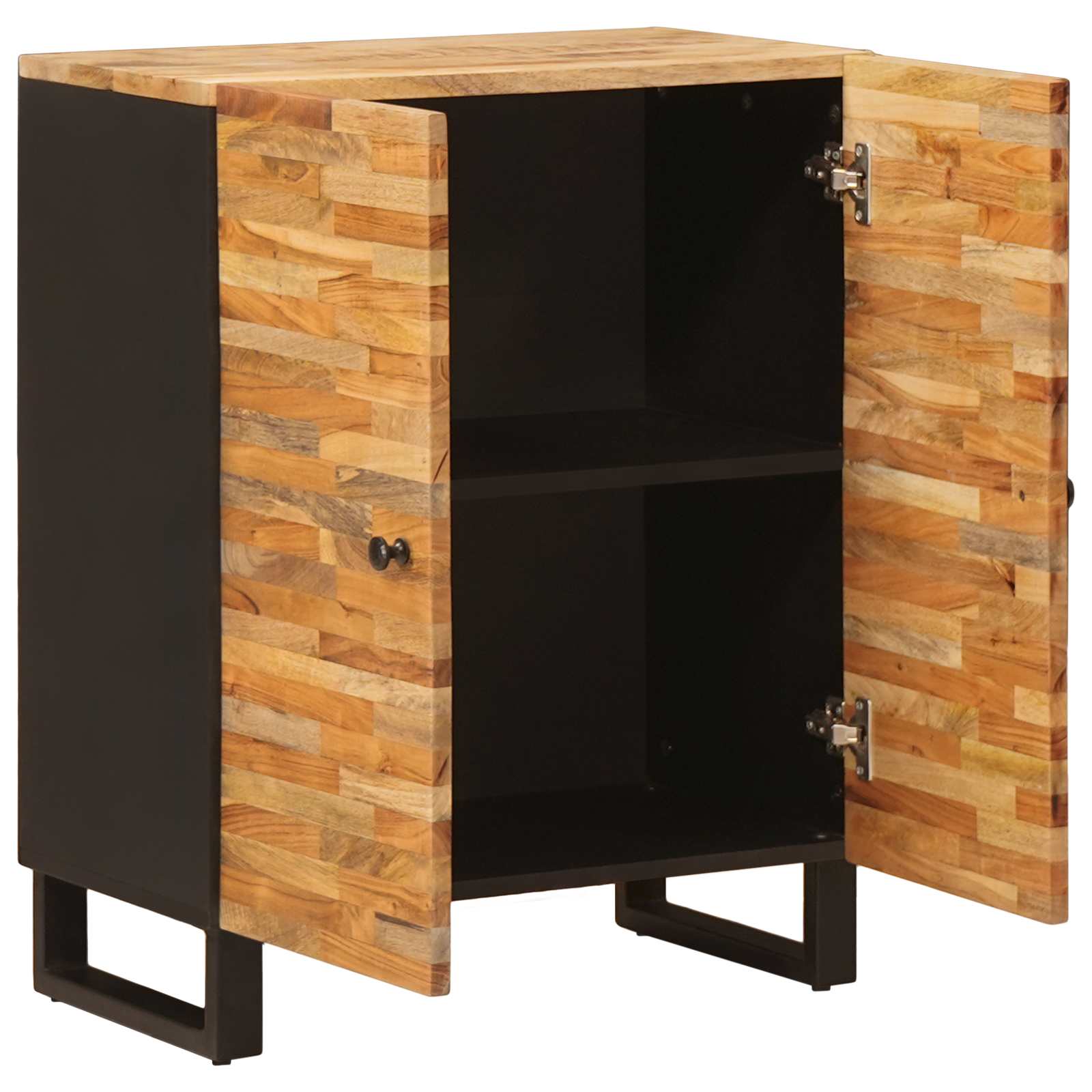 Aufbewahrungs-Sideboard Braun 60 x 33 x 75 cm Massivholz Mango