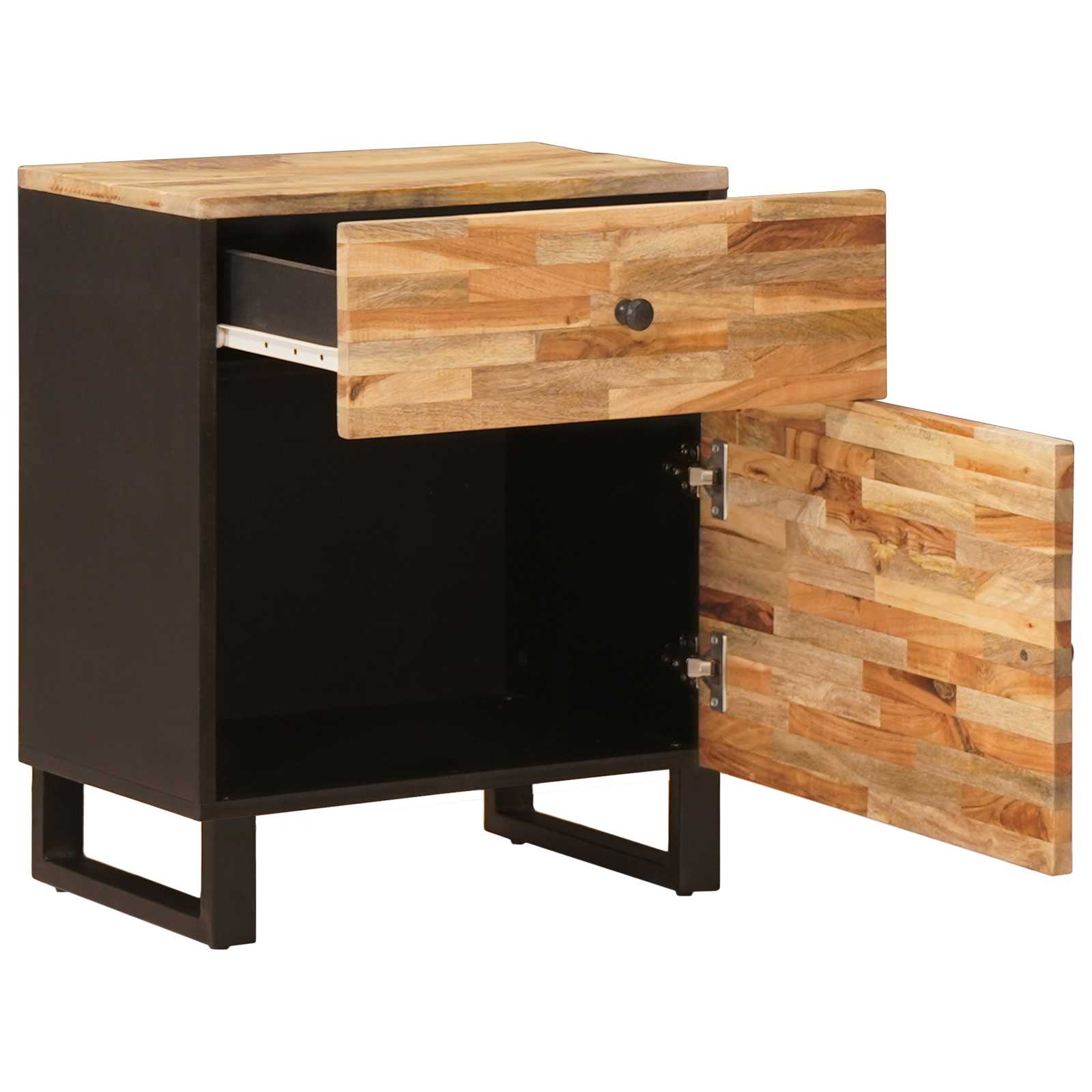 Bettkasten Braun 50 x 33 x 60 cm Massivholz Mango