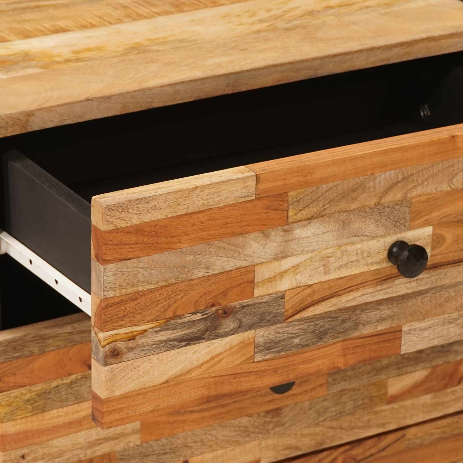 Bettkasten Braun 50 x 33 x 62 cm Massivholz Mango