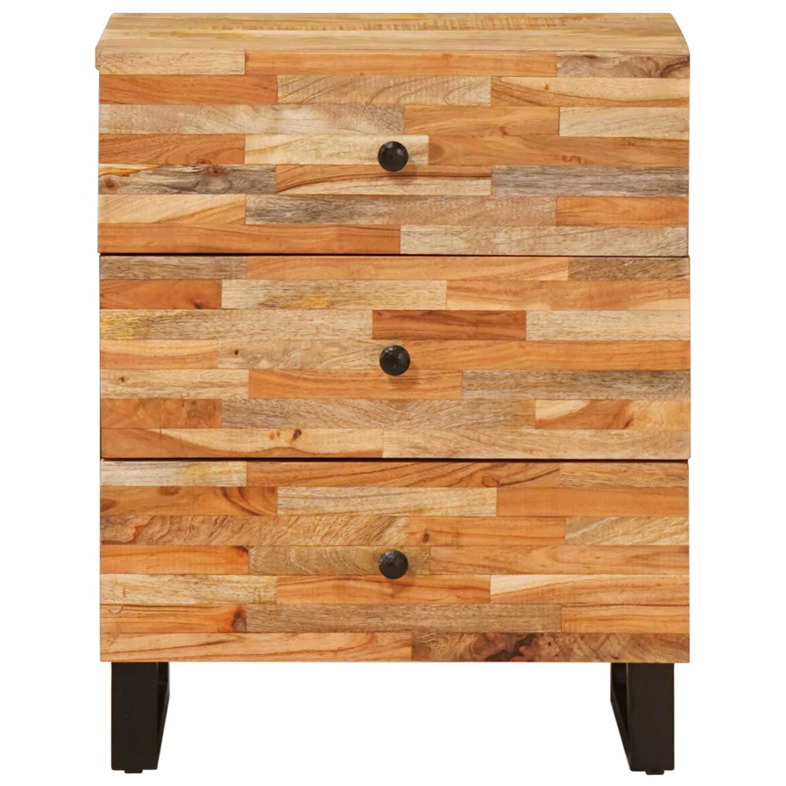 Bettkasten Braun 50 x 33 x 62 cm Massivholz Mango