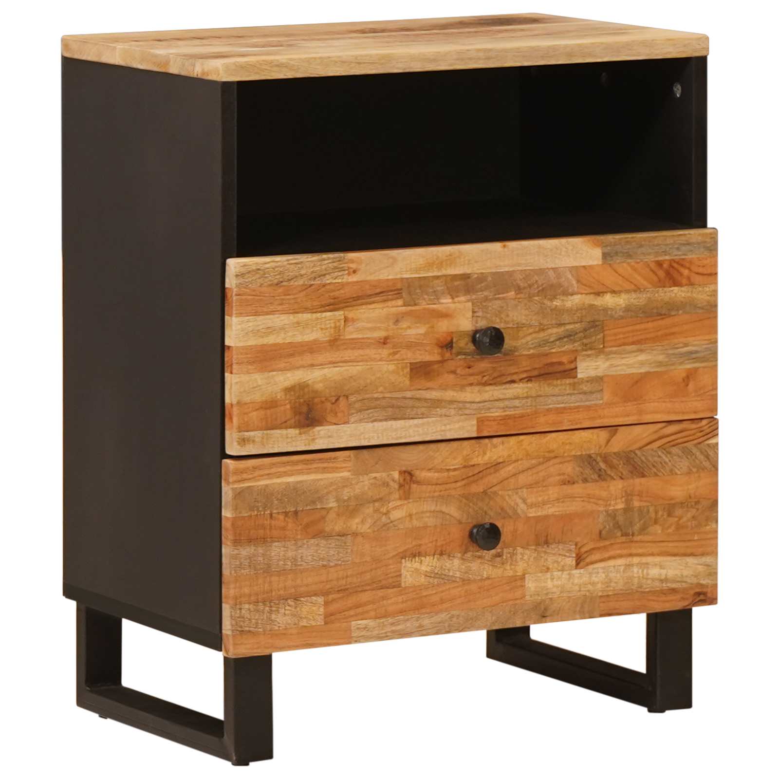 Bettkasten Braun 50 x 33 x 62 cm Massivholz Mango