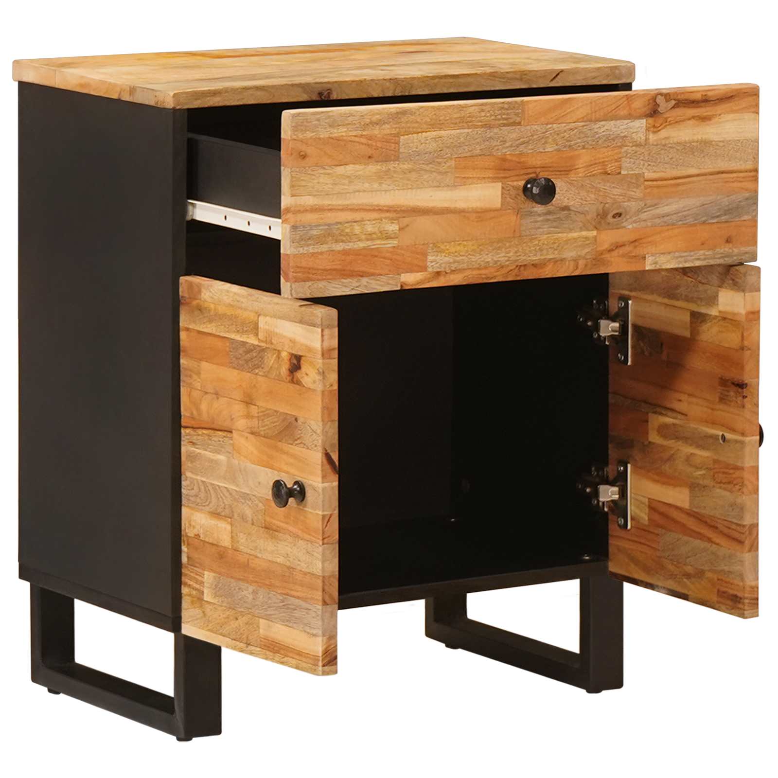 Bettkasten Braun 50 x 33 x 60 cm Massivholz Mango