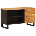 TV-Schränk mit Regal Braun 80 x 33 x 46 cm Massivholz Mango