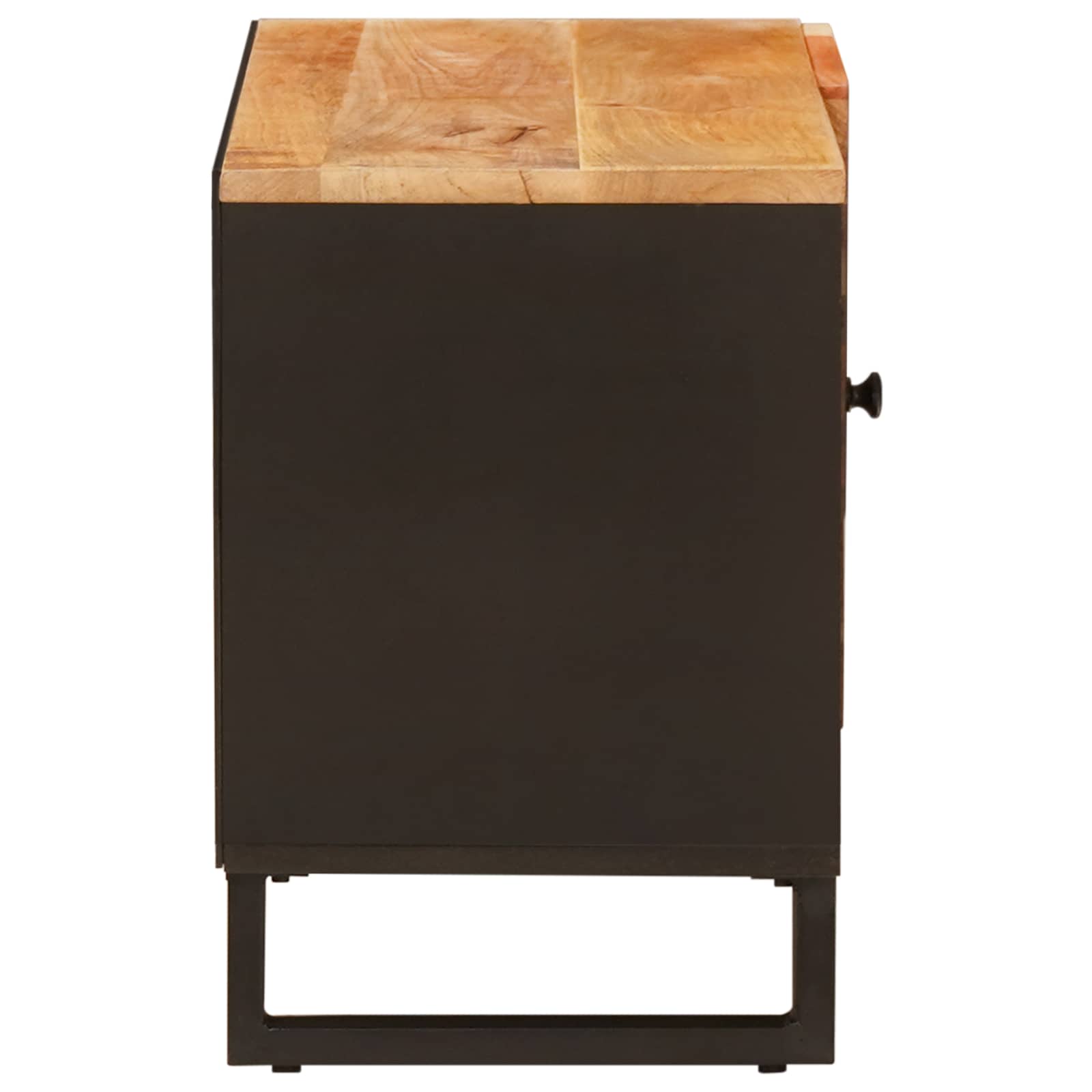 TV-Schränk mit Regal Braun 80 x 33 x 46 cm Massivholz Mango