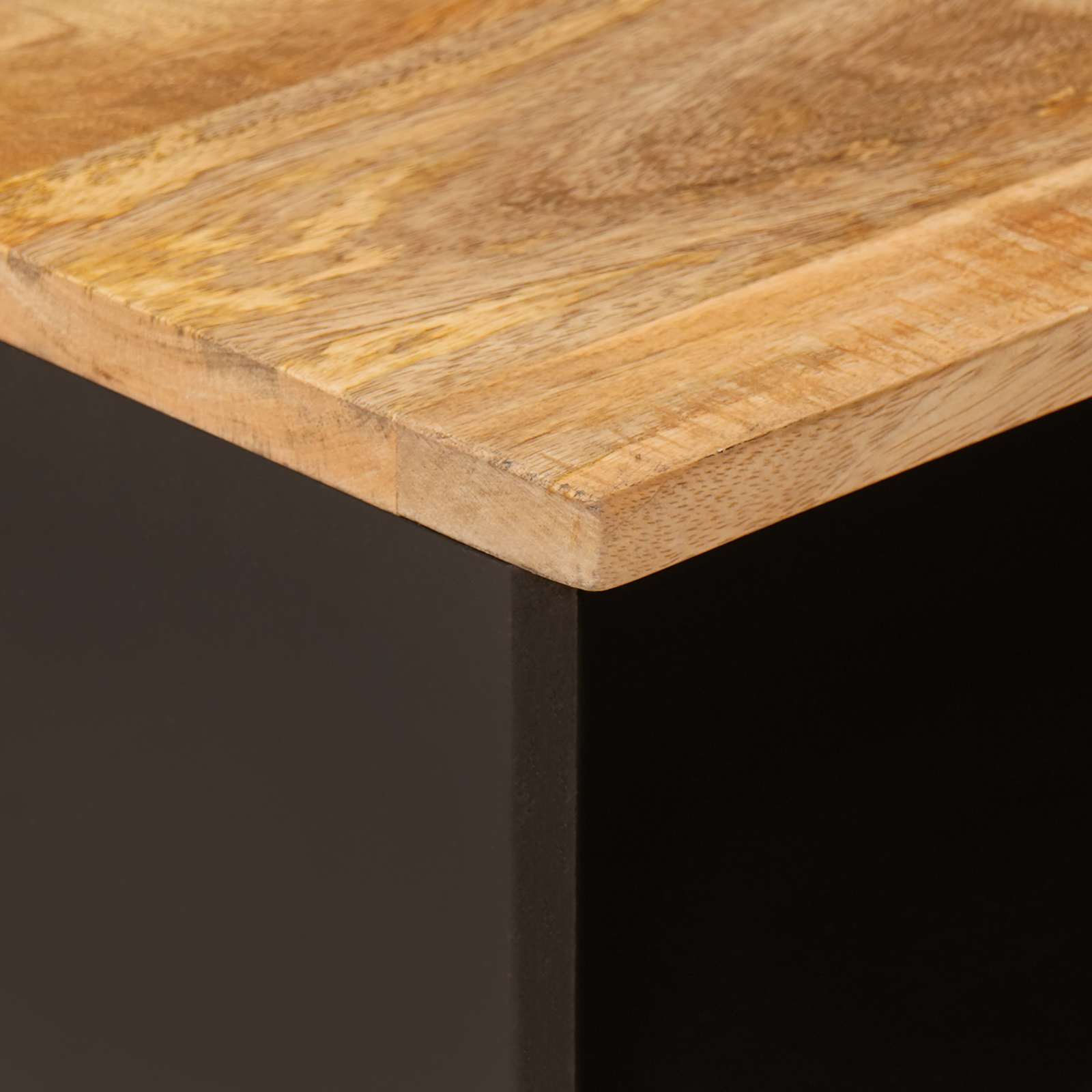 TV-Schränk mit Regal Braun 100 x 33 x 46 cm Massivholz Mango