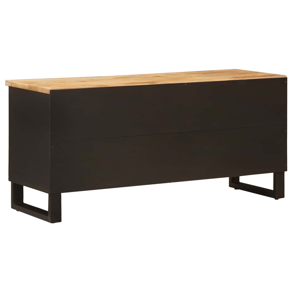 TV-Schränk mit Regal Braun 100 x 33 x 46 cm Massivholz Mango