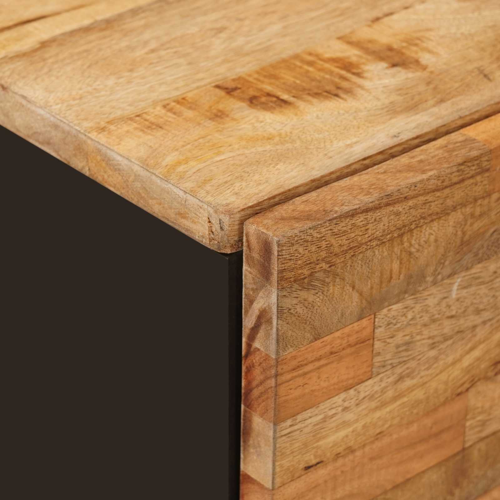 Badezimmerschrank Natur 38 x 33 x 58 cm Massivholz Mango