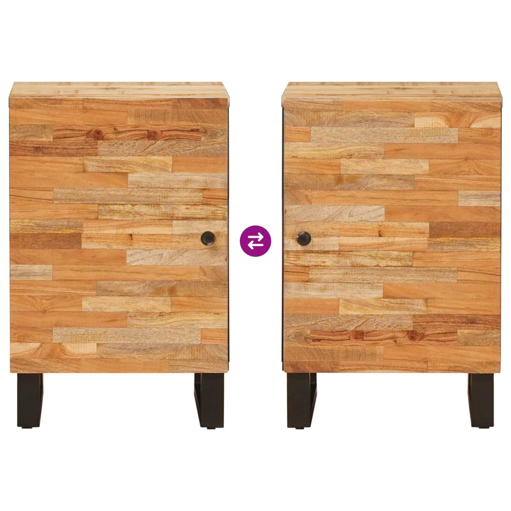 Badezimmerschrank Natur 38 x 33 x 58 cm Massivholz Mango