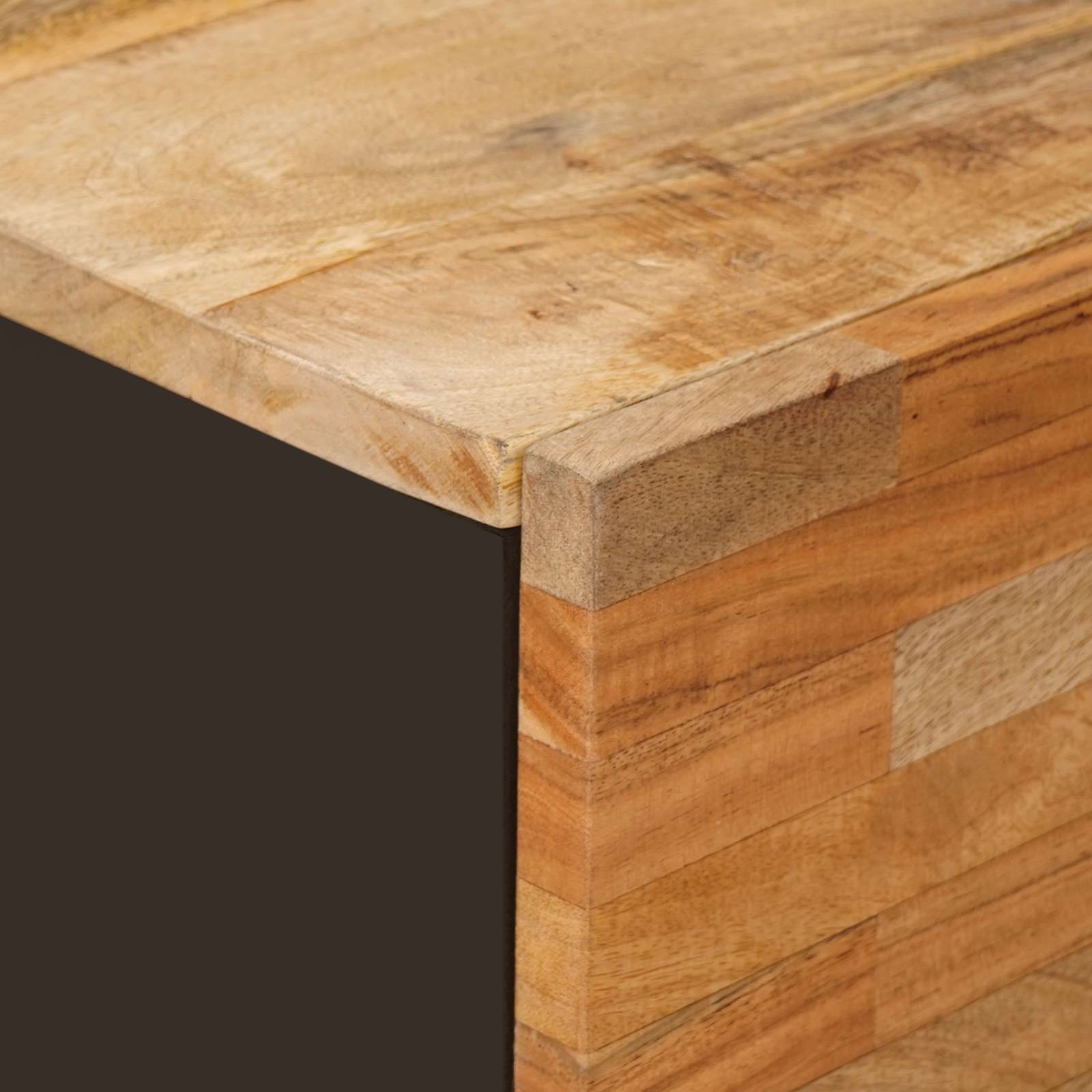 Seitenschrank Braun 40 x 33 x 75 cm Massivholz Mango