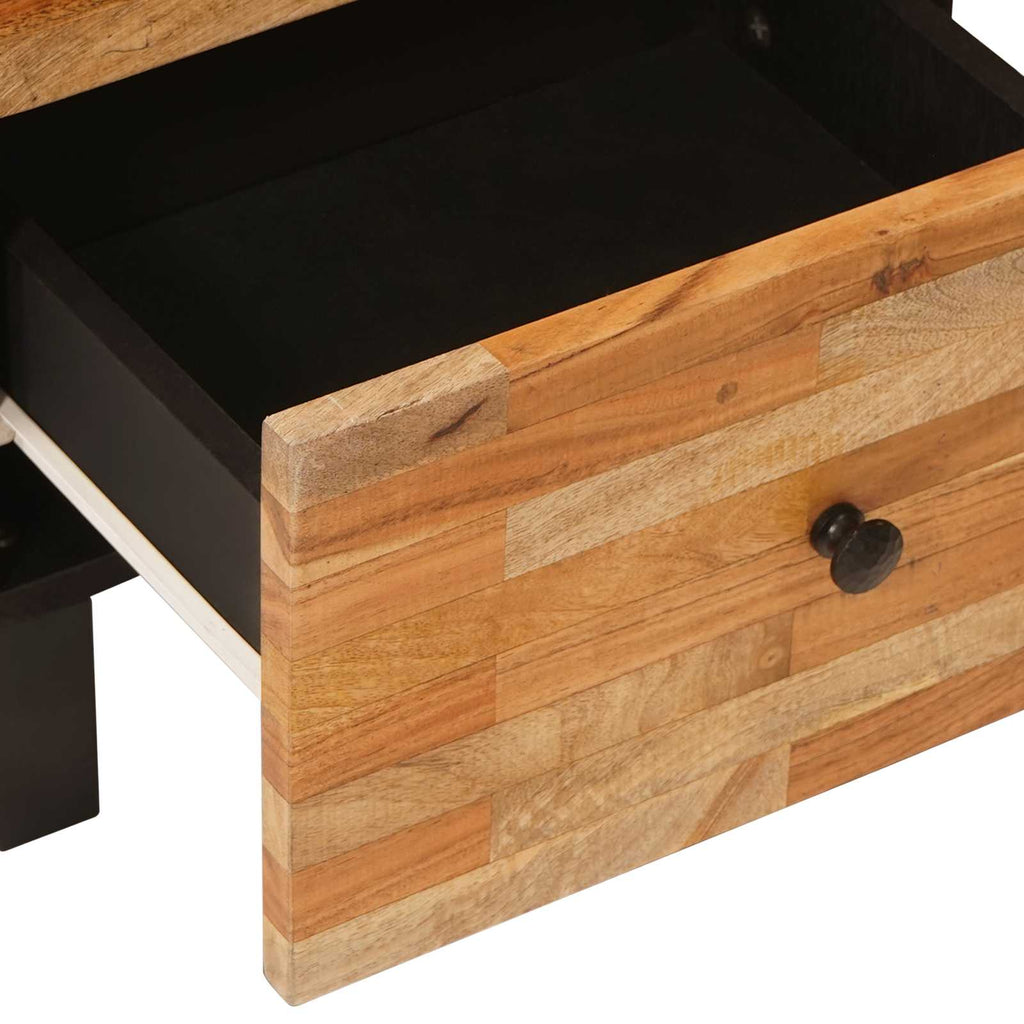 Seitenschrank Braun 40 x 33 x 75 cm Massivholz Mango
