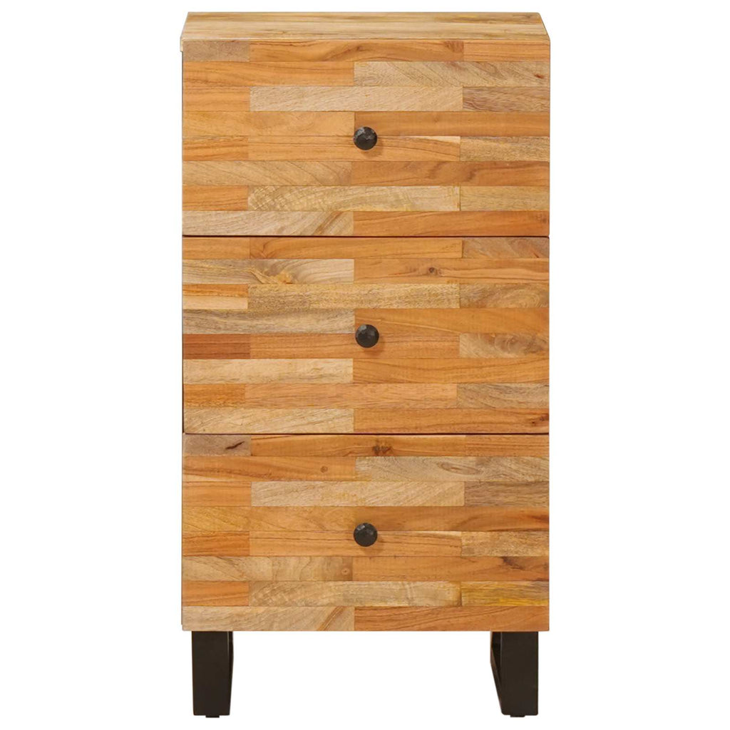 Seitenschrank Braun 40 x 33 x 75 cm Massivholz Mango