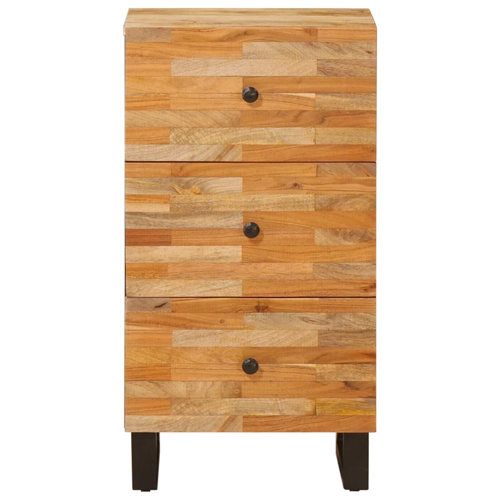 Seitenschrank Braun 40 x 33 x 75 cm Massivholz Mango