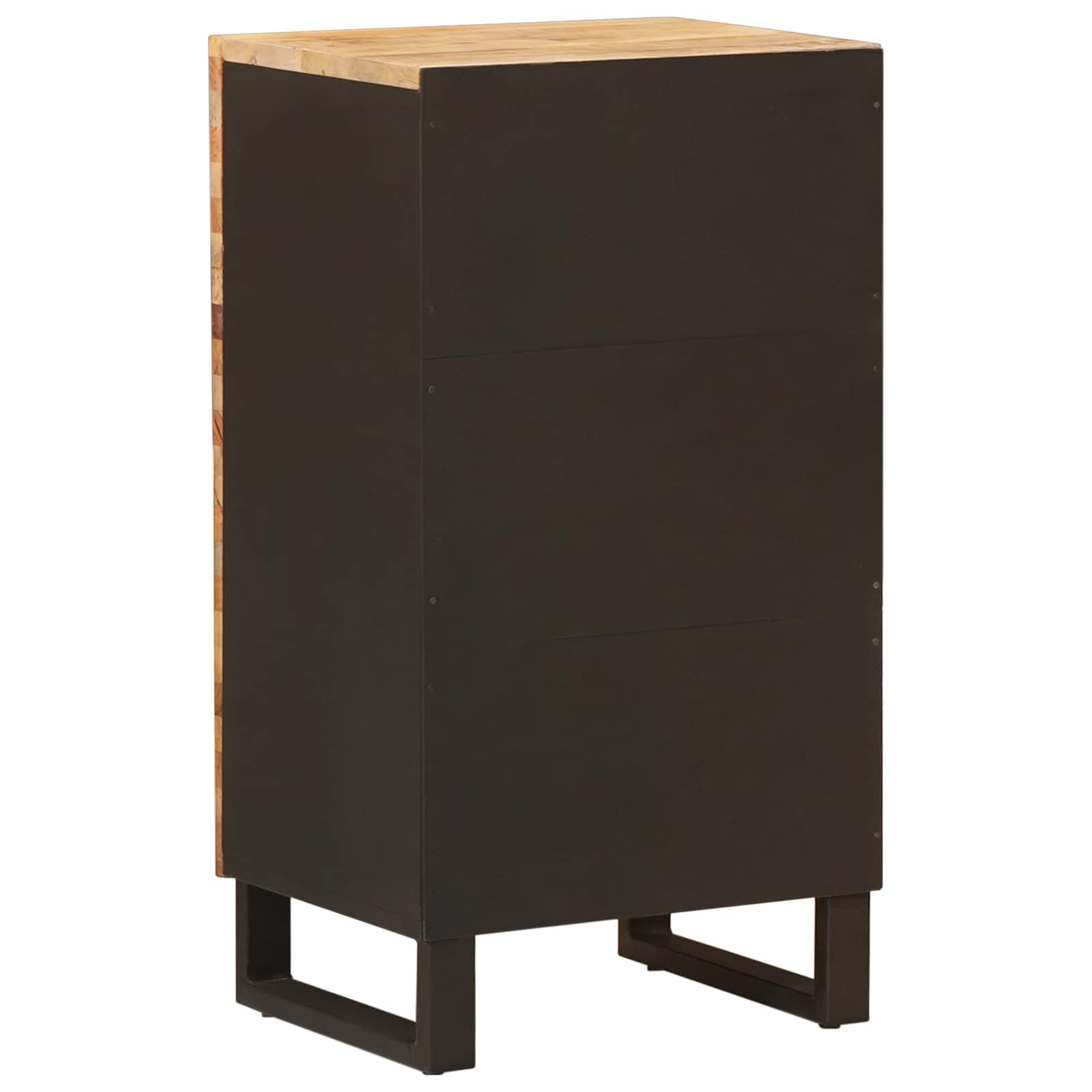 Seitenschrank mit Tür Braun 40 x 33 x 75 cm Massivholz Mango