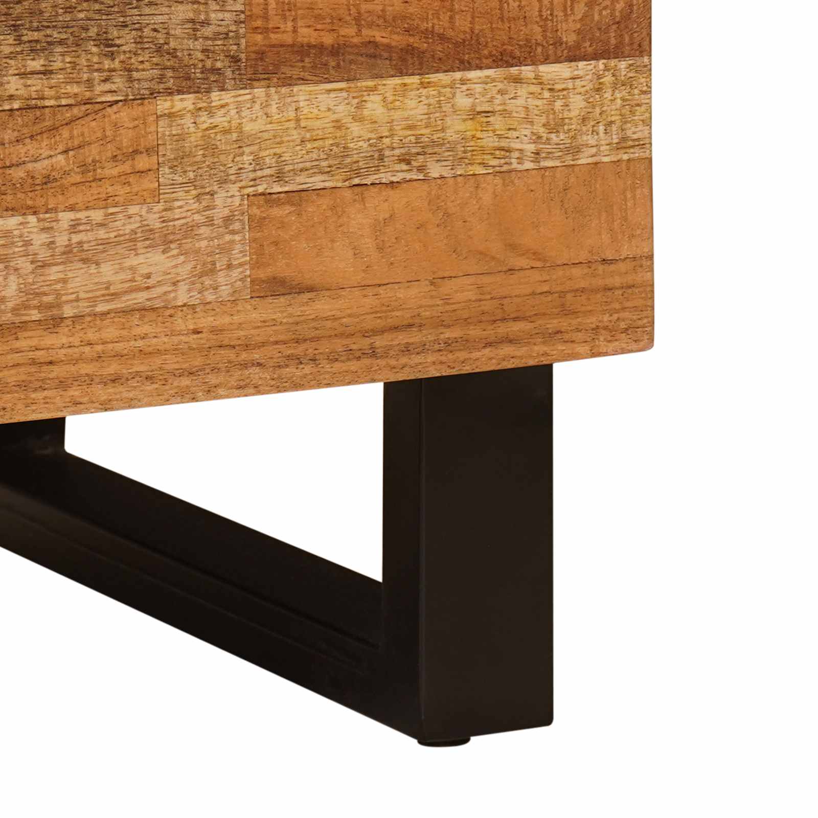 Seitenschrank mit Tür Braun 60 x 33 x 75 cm Massivholz Mango