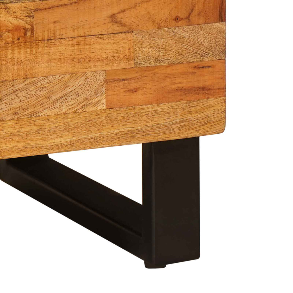 Seitenschrank Braun 80 x 33 x 75 cm Massivholz Mango