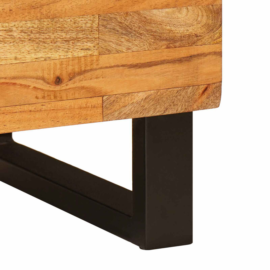 Aufbewahrung Highboard Braun 40 x 33 x 110 cm Massivholz Mango