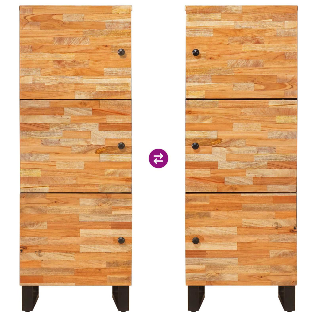 Aufbewahrung Highboard Braun 40 x 33 x 110 cm Massivholz Mango