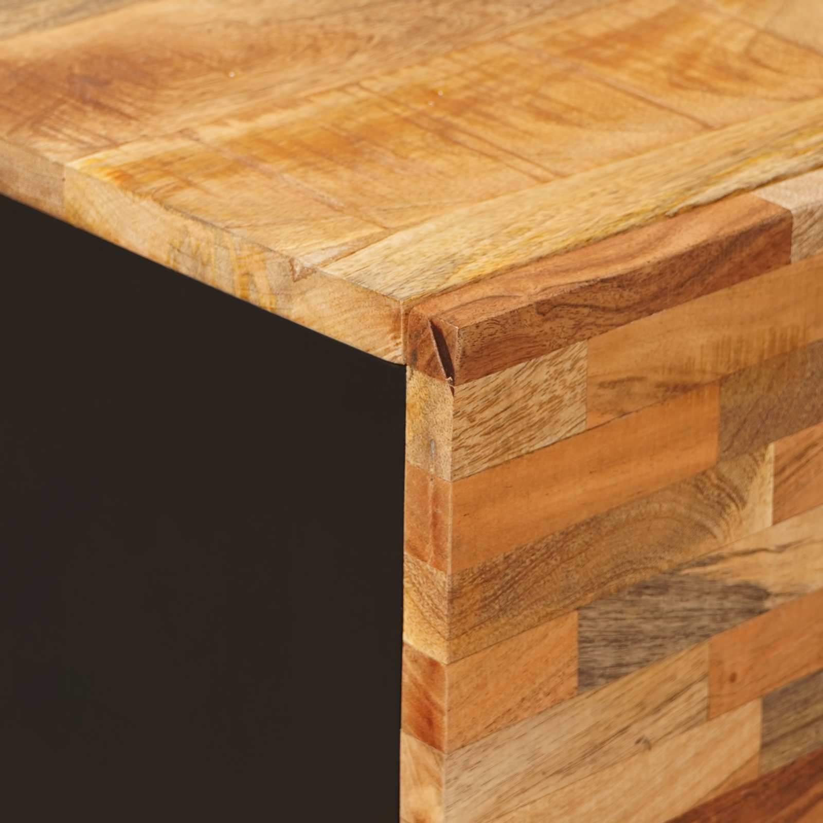 Aufbewahrung Highboard Braun 60 x 33 x 100 cm Massivholz Mango