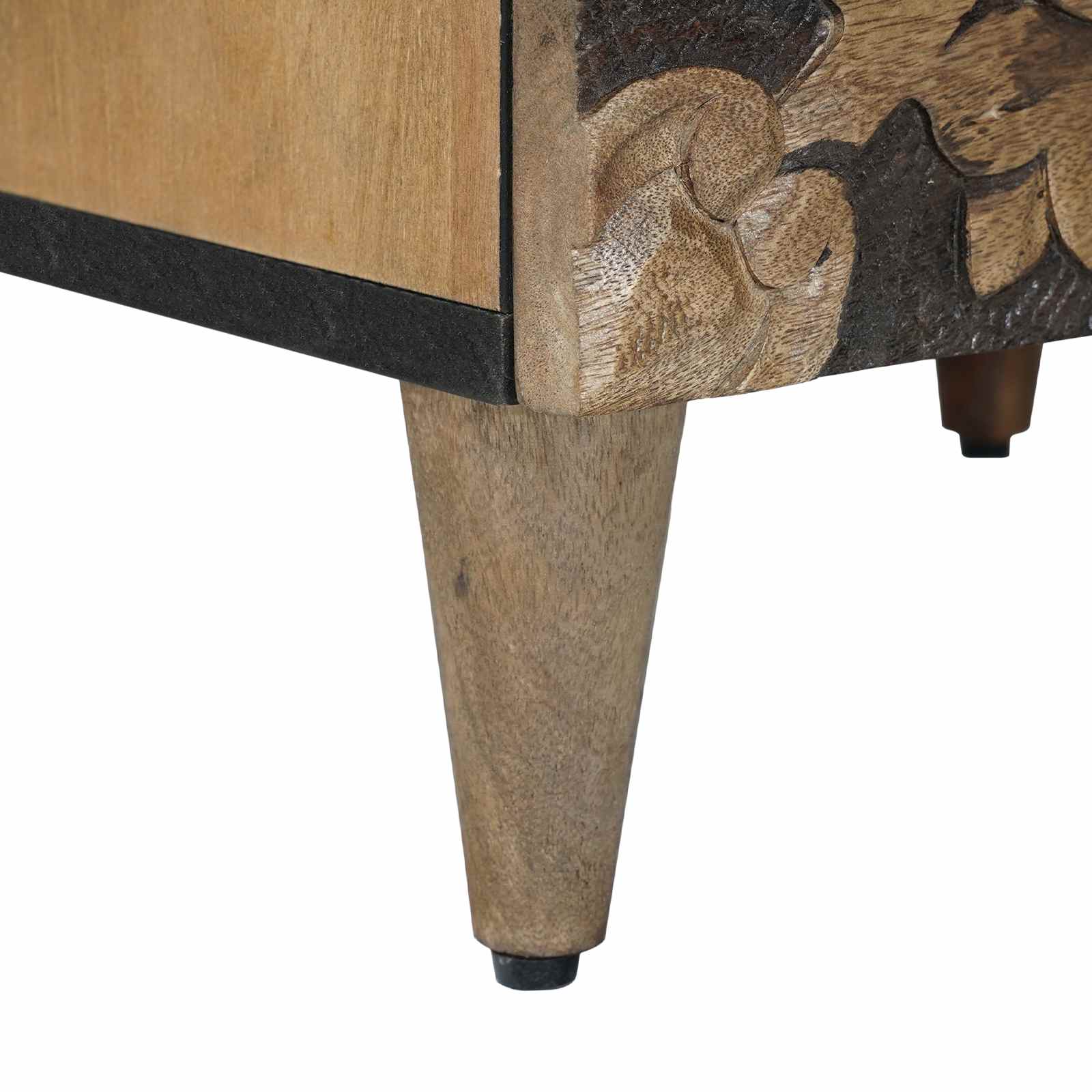 Nachttisch Braun 40 x 33,5 x 46 cm Massivholz Mango