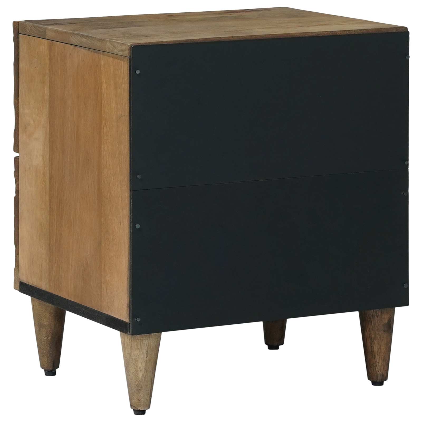 Nachttisch 2 pcs Braun 40 x 33,5 x 46 cm Massivholz Mango