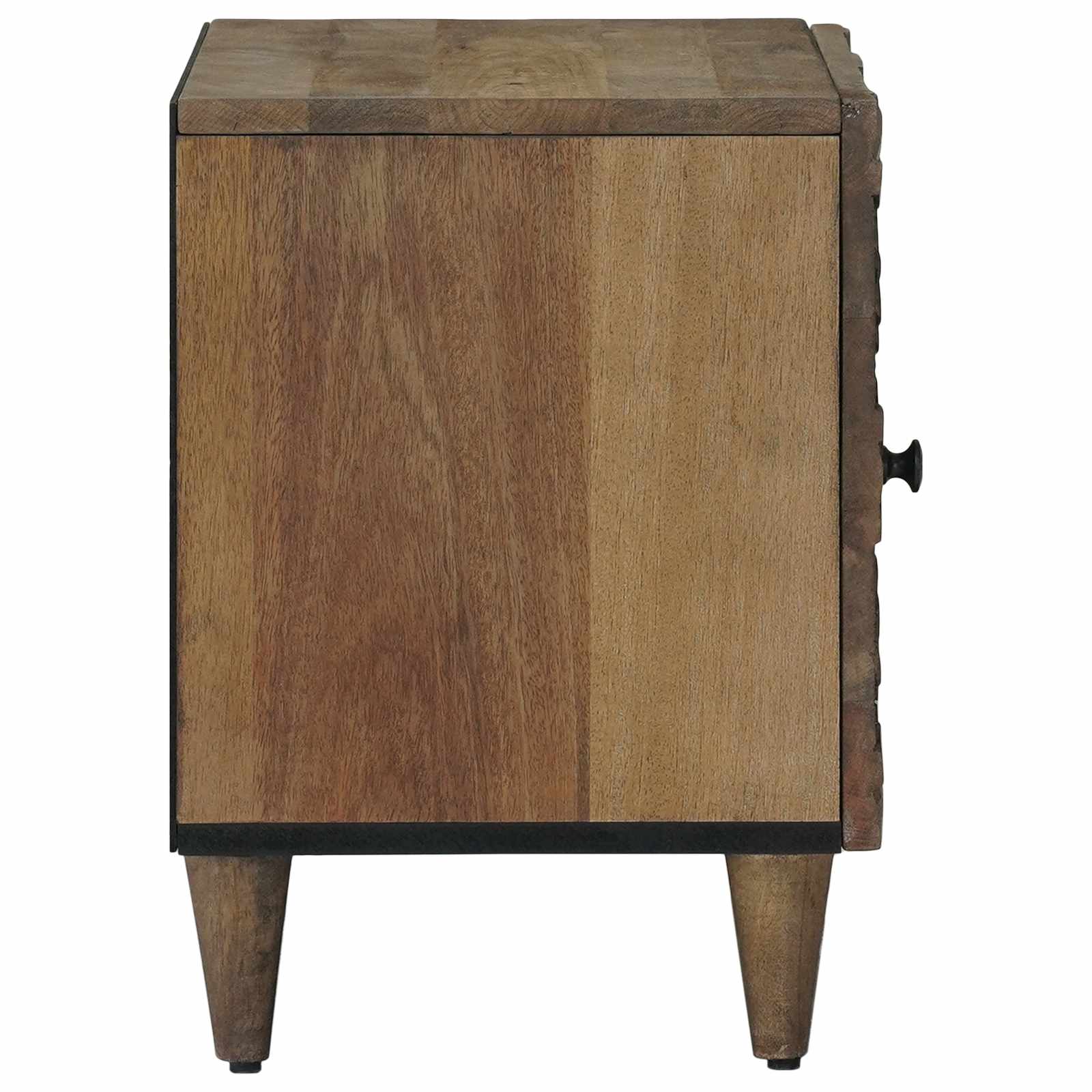 Nachttisch 2 pcs Braun 40 x 33,5 x 46 cm Massivholz Mango