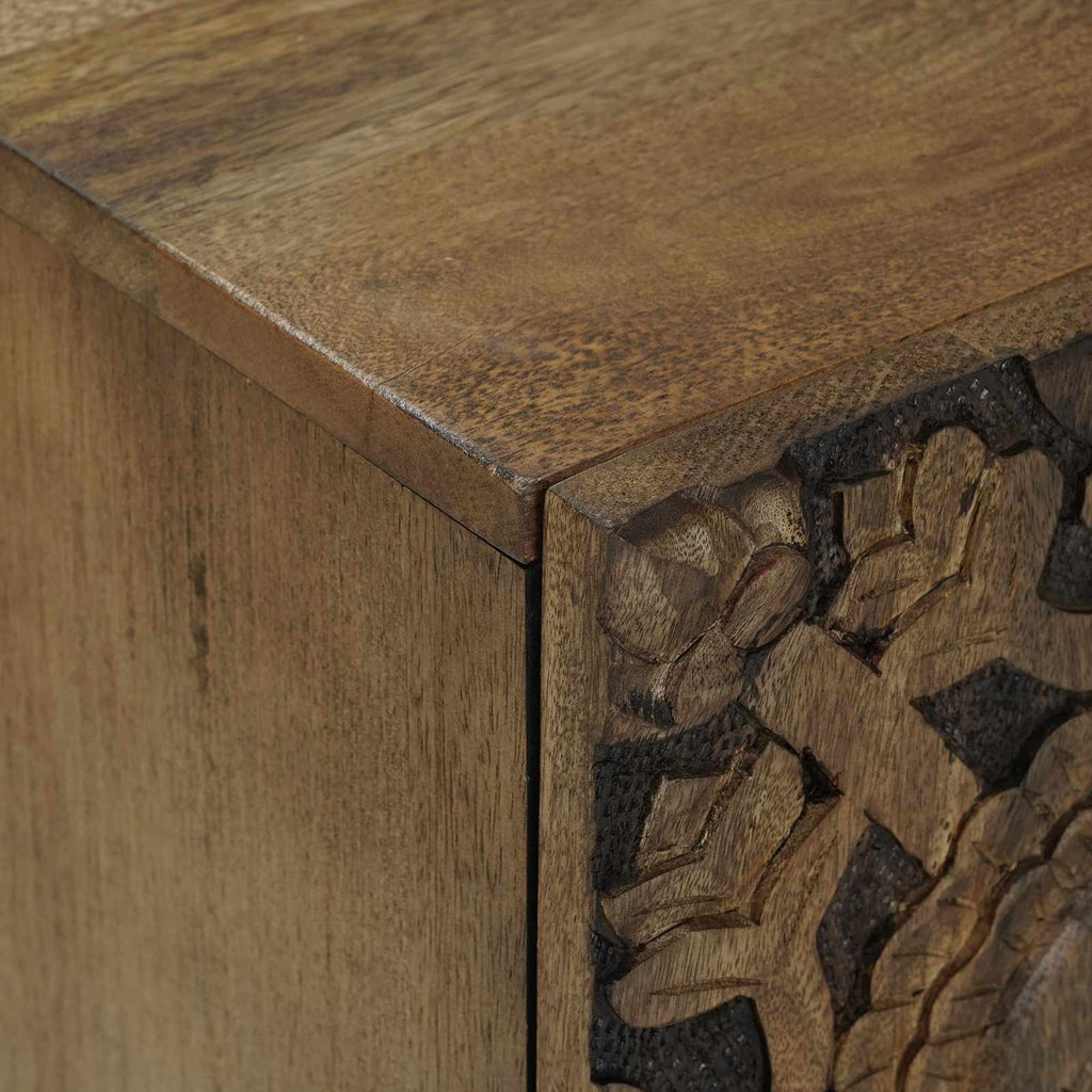 TV-Schränk Braun 105 x 33,5 x 46 cm Massivholz Mango