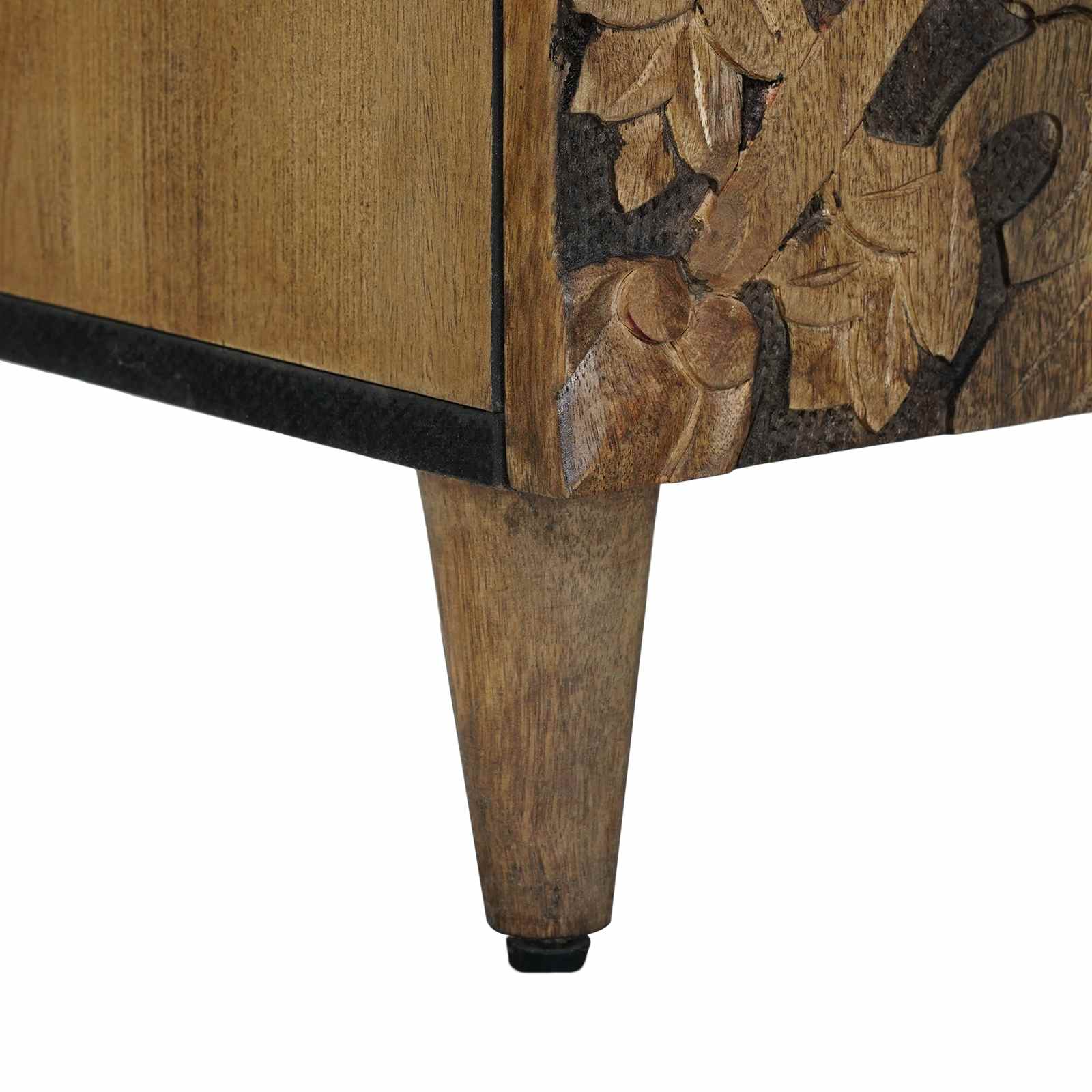 TV-Schränk Braun 105 x 33,5 x 46 cm Massivholz Mango