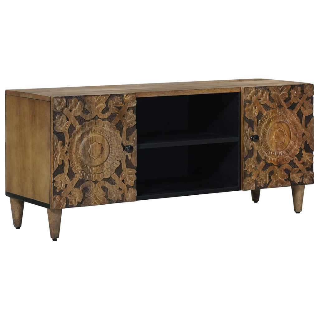 TV-Schränk Braun 105 x 33,5 x 46 cm Massivholz Mango