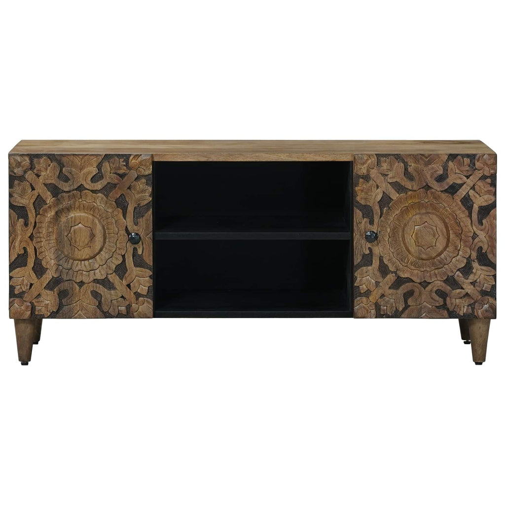 TV-Schränk Braun 105 x 33,5 x 46 cm Massivholz Mango