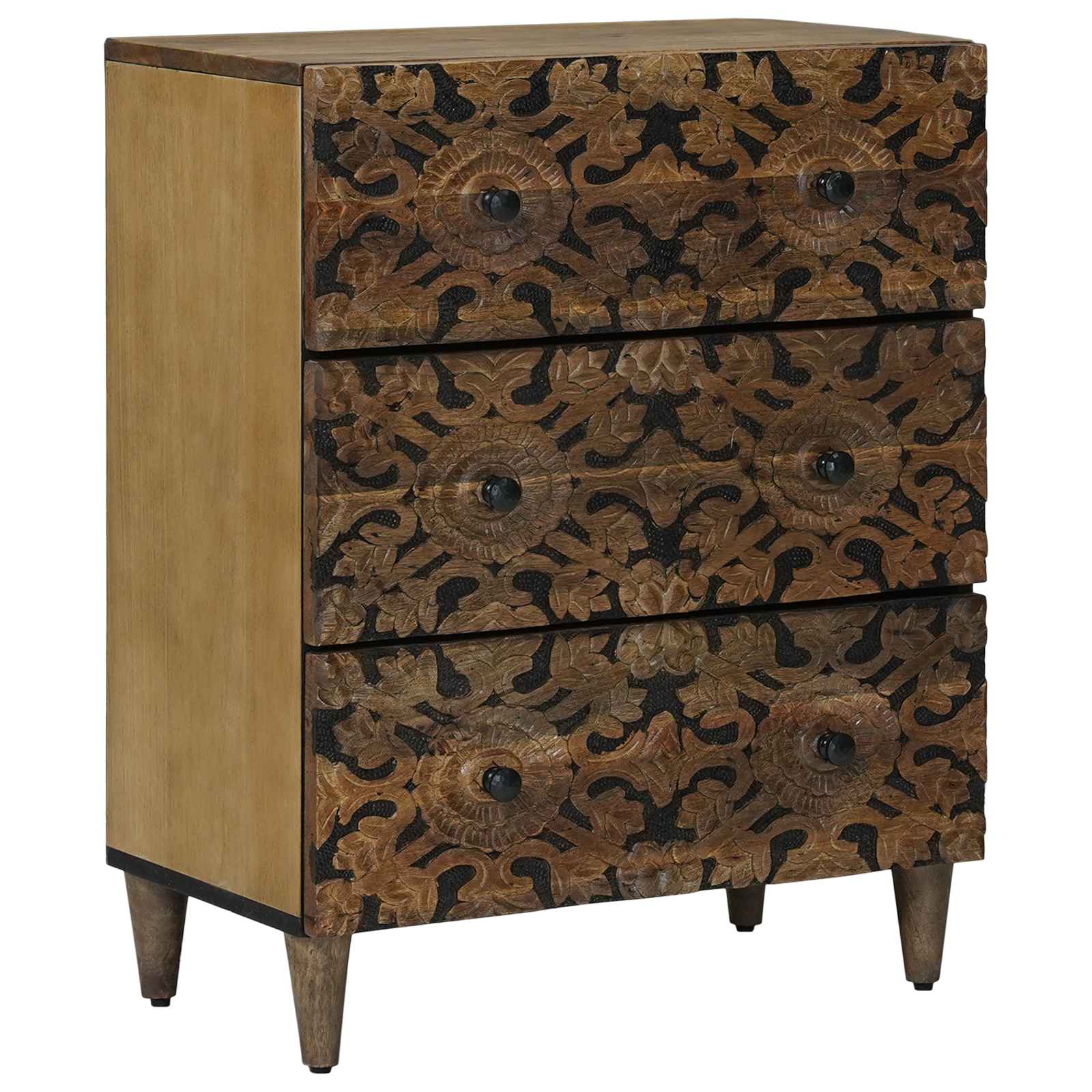 Aufbewahrungs-Sideboard Braun 60 x 33,5 x 75 cm