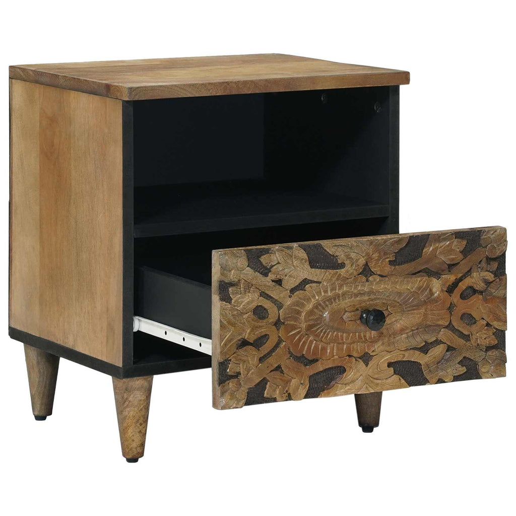 Bettkasten 2 pcs Braun 40 x 33 x 46 cm Massivholz Mango