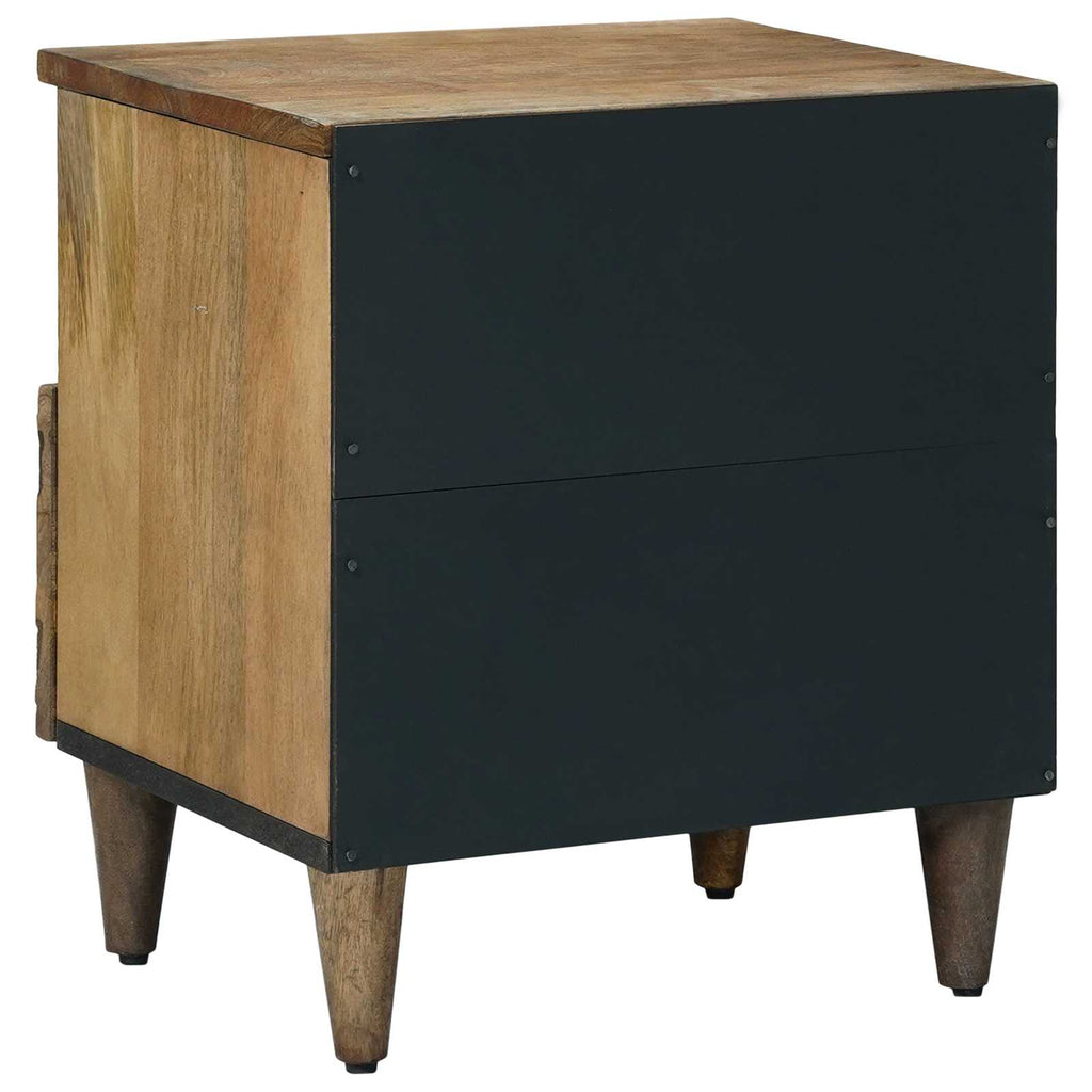 Bettkasten 2 pcs Braun 40 x 33 x 46 cm Massivholz Mango
