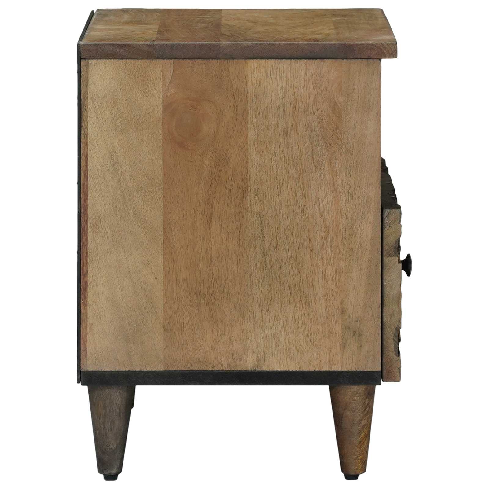 Bettkasten 2 pcs Braun 40 x 33 x 46 cm Massivholz Mango