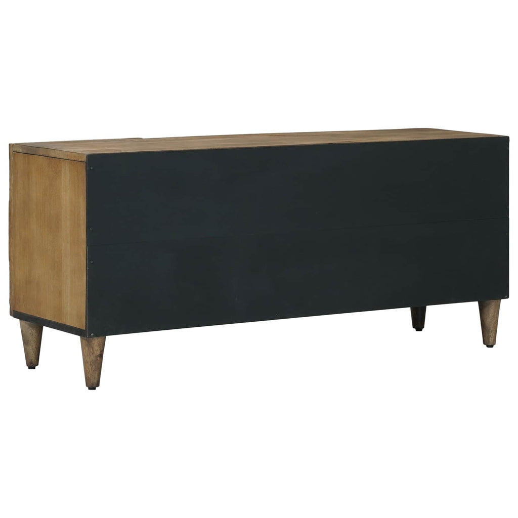 TV-Schränk mit Tür Braun 105 x 33,5 x 46 cm Massivholz Mango