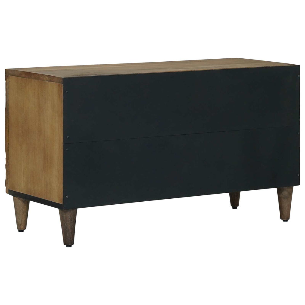 TV-Schränk mit Regal Braun 80 x 31,5 x 46 cm Massivholz Mango