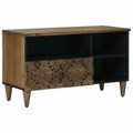 TV-Schränk mit Regal Braun 80 x 33,5 x 46 cm Massivholz Mango