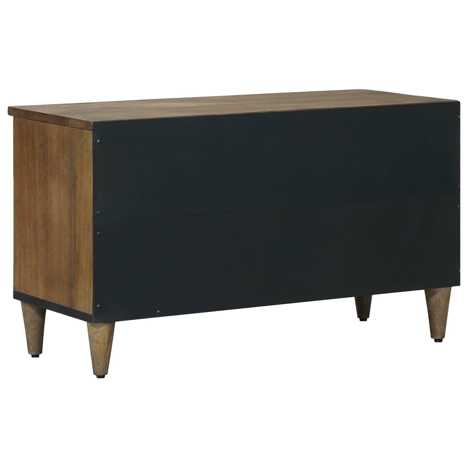 TV-Schränk mit Regal Braun 80 x 33,5 x 46 cm Massivholz Mango