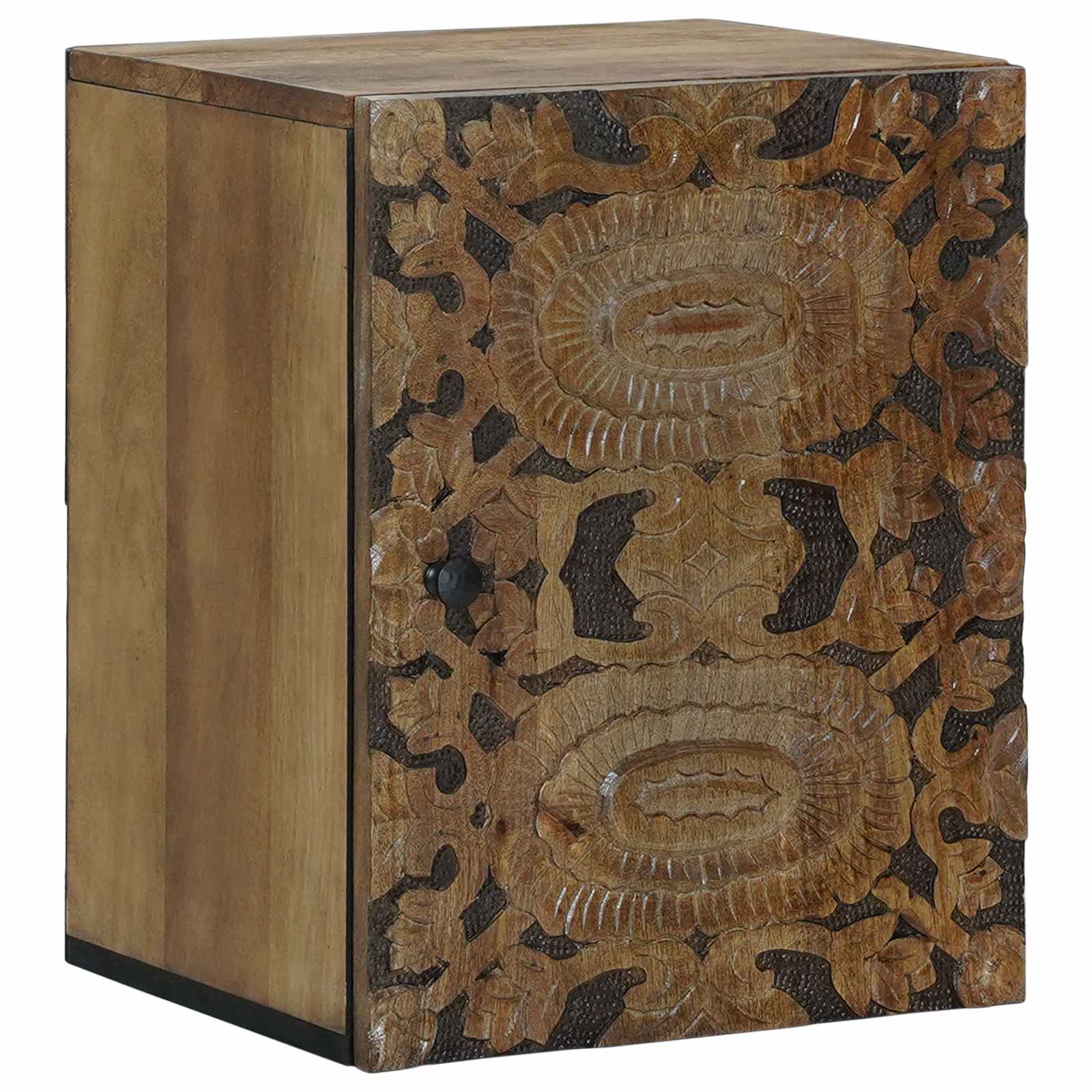Badezimmer Hängeschrank mit Speicher Braun 38 x 33,5 x 48 cm