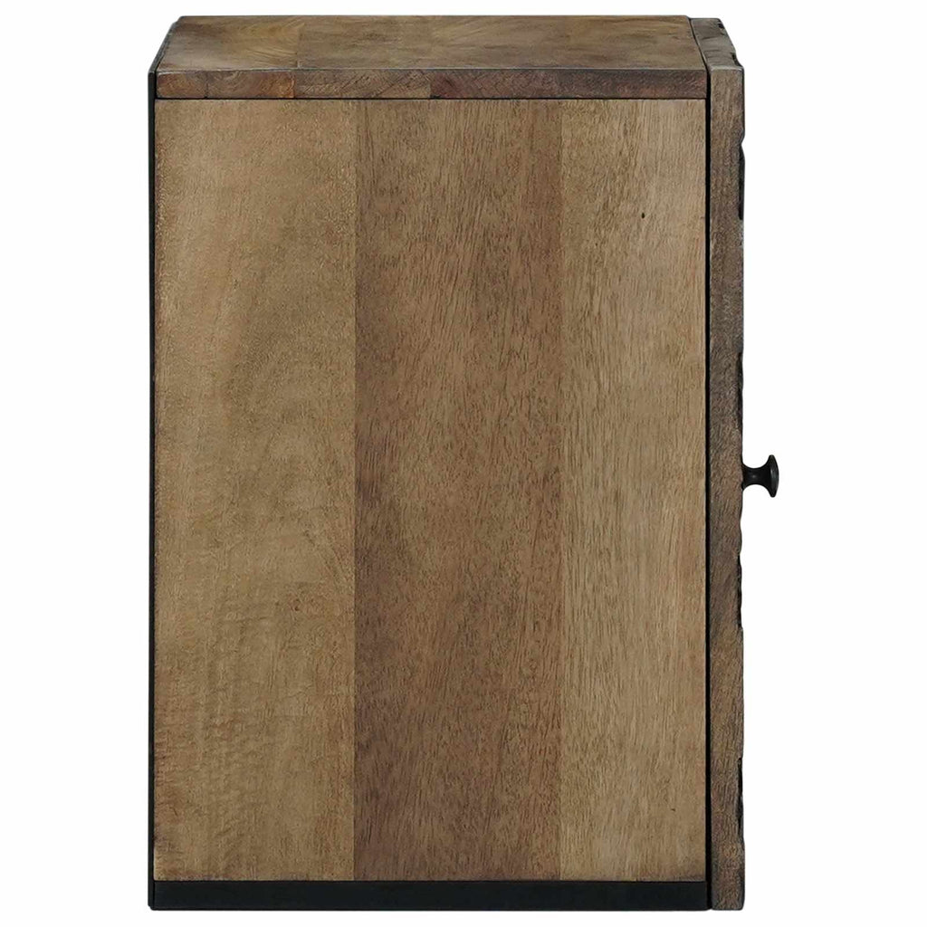 Badezimmer Hängeschrank mit Speicher Braun 38 x 33,5 x 48 cm