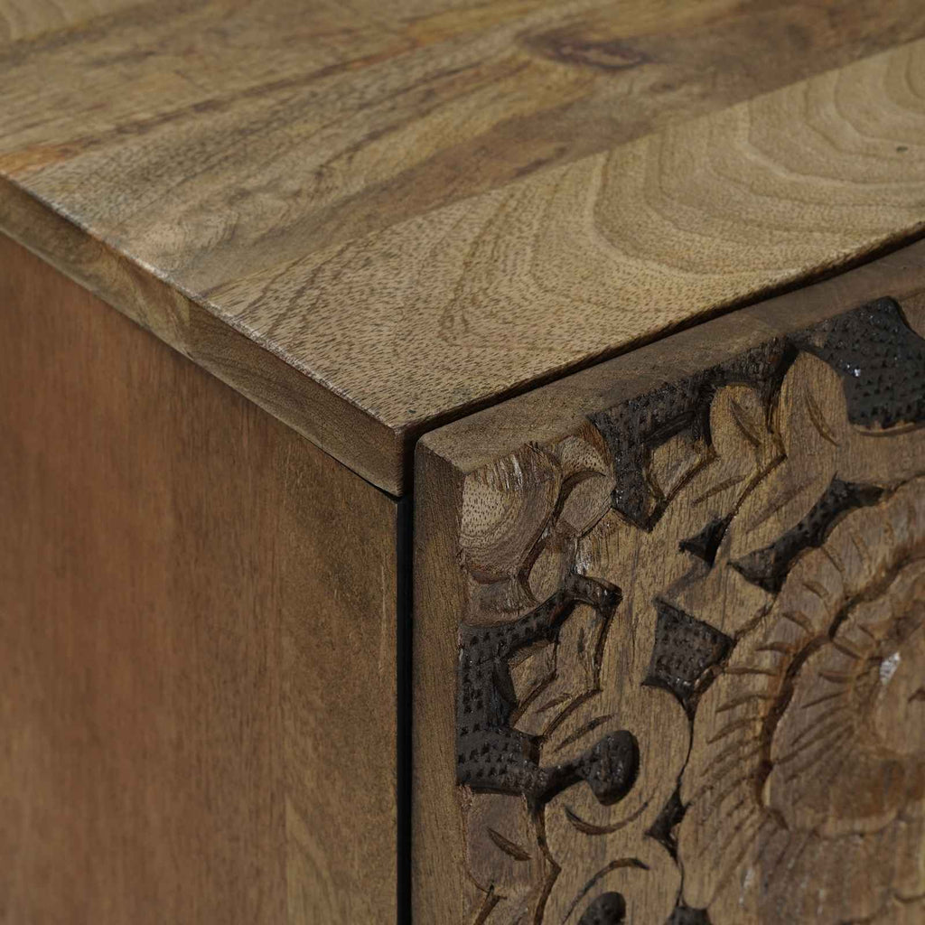 Badezimmerschrank Braun 38 x 33,5 x 58 cm Massivholz Mango